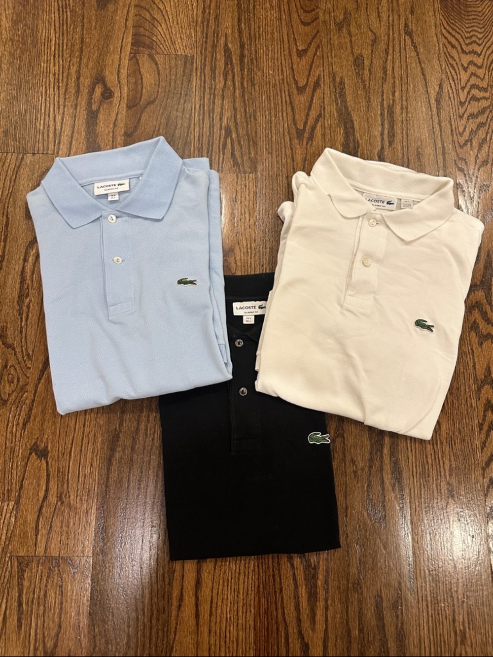 Set of 3 Lacoste Men’s Polos - Classic Fit